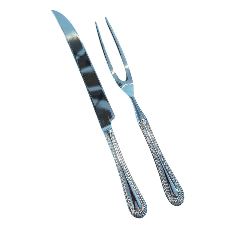 RSVP Flatware Wickham-Aldridge Stainless 2-Piece Steak Carving Set